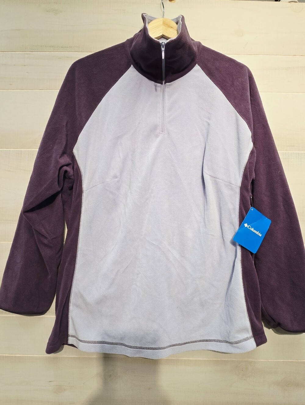 {L} Columbia Women's Quarter Zip Up Pullover Jacket